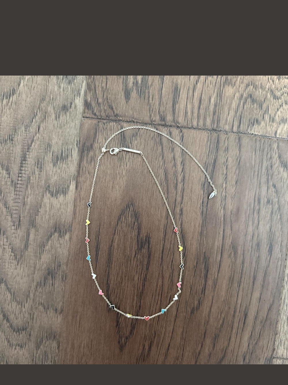 Kendra scott Delicate Gold Multicolor Heart Station Necklace